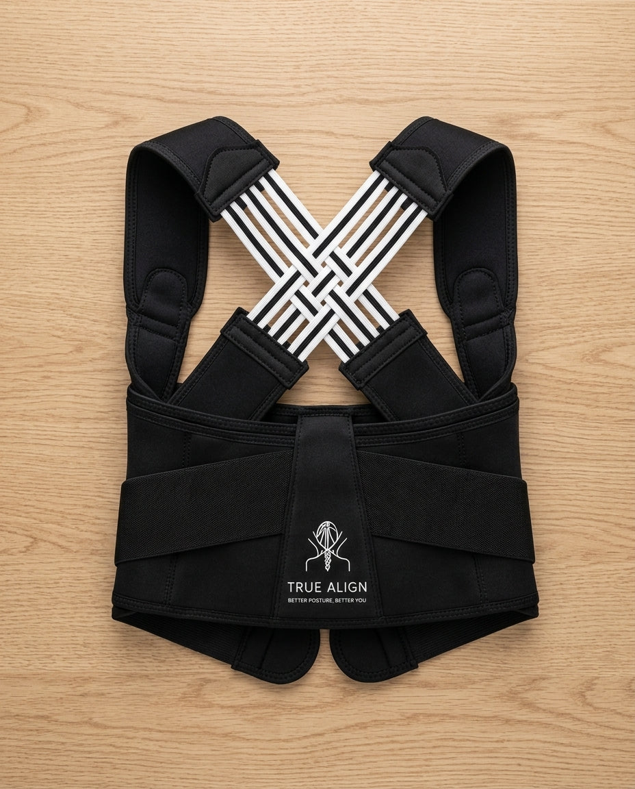 Posture Corrector — Wellness Routine Flat Lay | Generated by Modelize