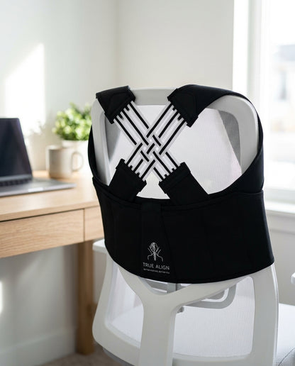 Back posture corrector — Workplace Ergonomics Lifestyle | Generated by Modelize
